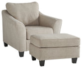J&M Furniture - Ashley Furniture - Abney Chair and Ottoman - Chair and Ottoman - 49701U1